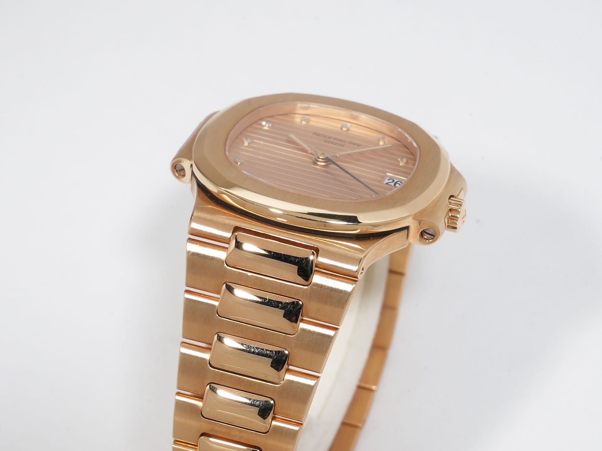 パテックフィリップ ノーチラス Ref.3800/1J-016 18KYG シャンパン11Pダイヤ文字盤 美中古 rfsa6jxr