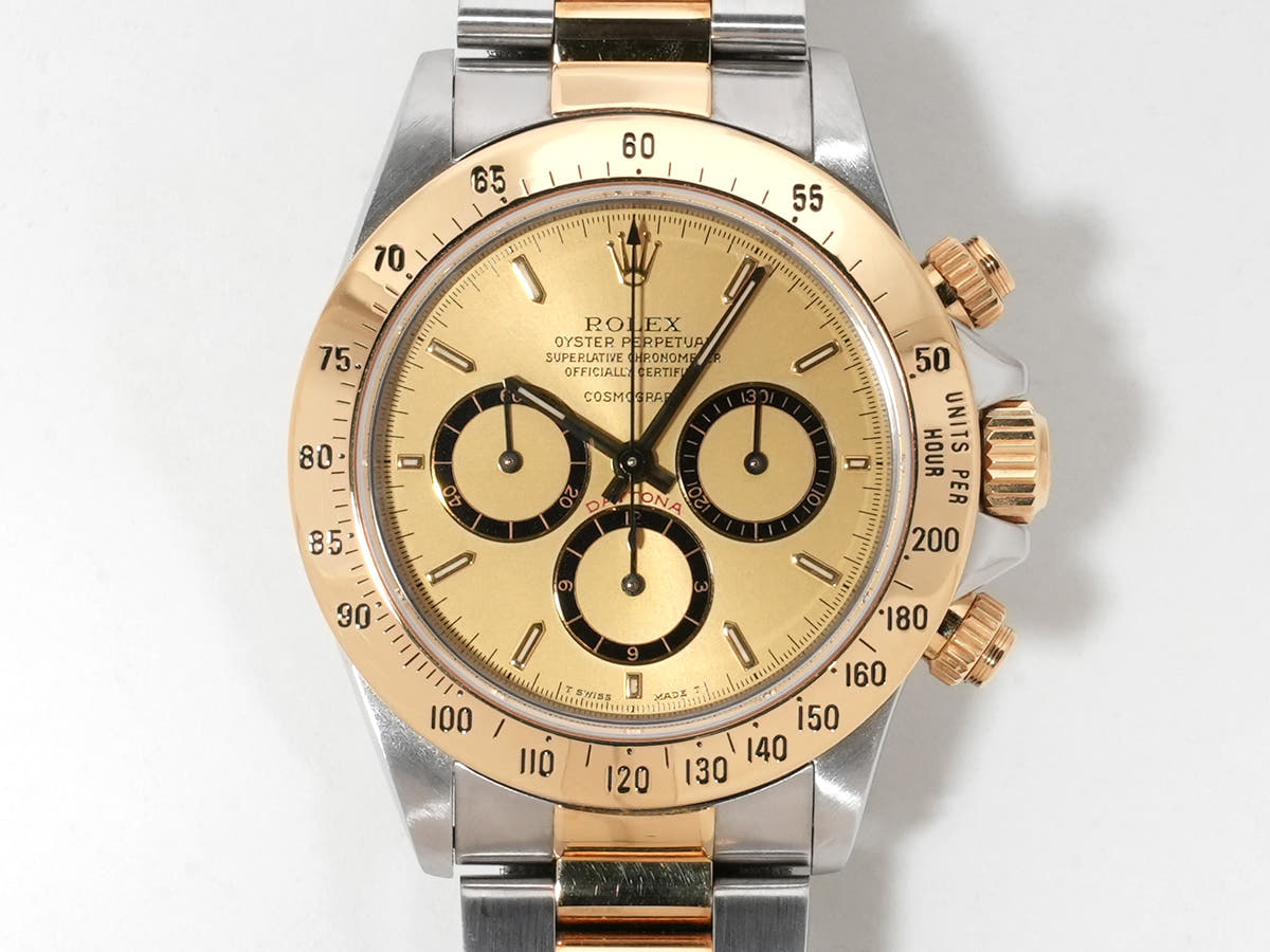 ロレックス デイトナ エルプリメロ Ref.16523 SS/YG シャンパン文字盤 中古 bt4jx2h9
