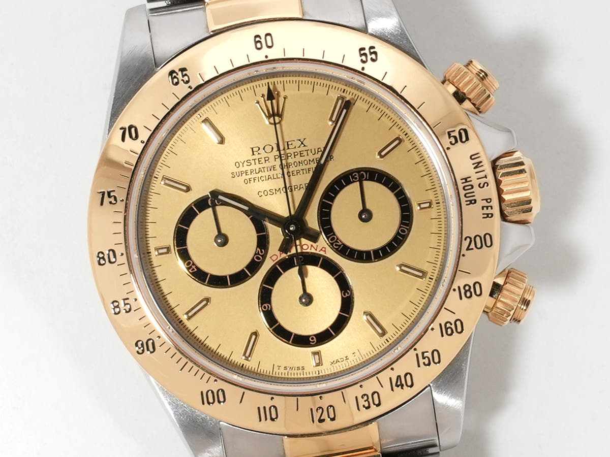 ロレックス デイトナ エルプリメロ Ref.16523 SS/YG シャンパン文字盤 中古 bt4jx2h9