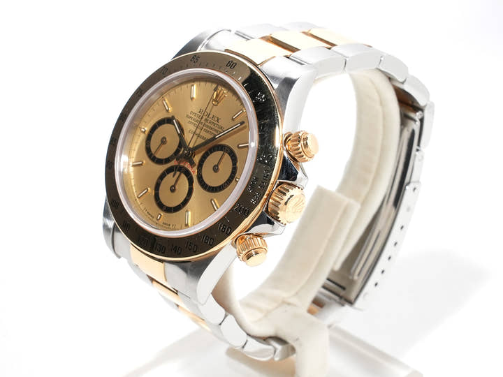 Rolex Daytona El Primero Ref.16523 SS/YG Champagne Dial Used bt4jx2h9