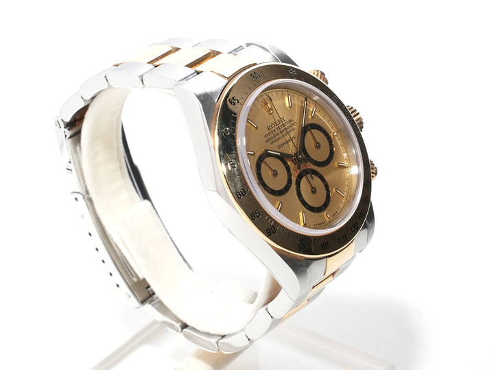 Rolex Daytona El Primero Ref.16523 SS/YG Champagne Dial Used bt4jx2h9
