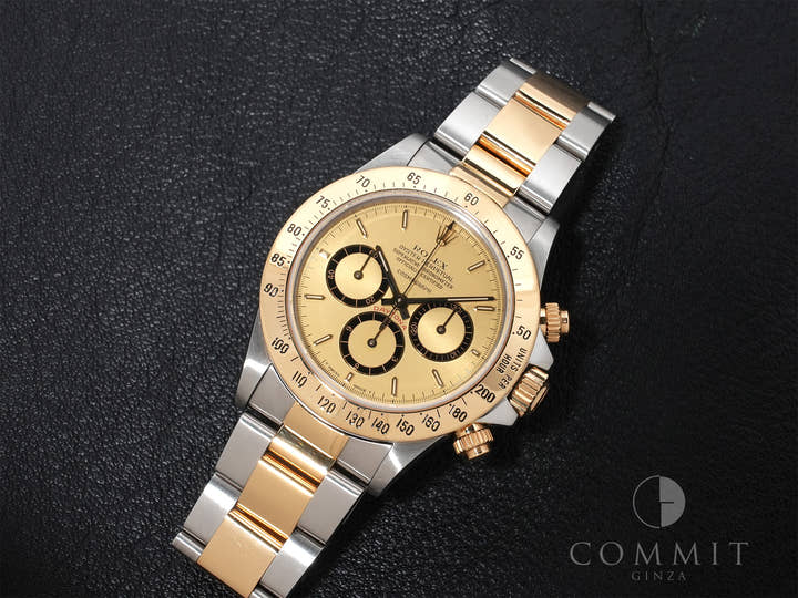 Rolex Daytona El Primero Ref.16523 SS/YG Champagne Dial Used bt4jx2h9