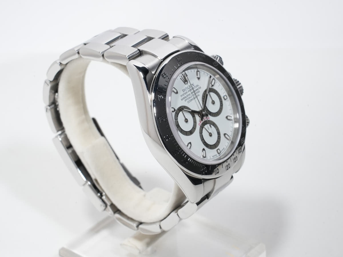 ロレックス デイトナ Ref.116520 SS ホワイト文字盤 中古 9q2w63jx