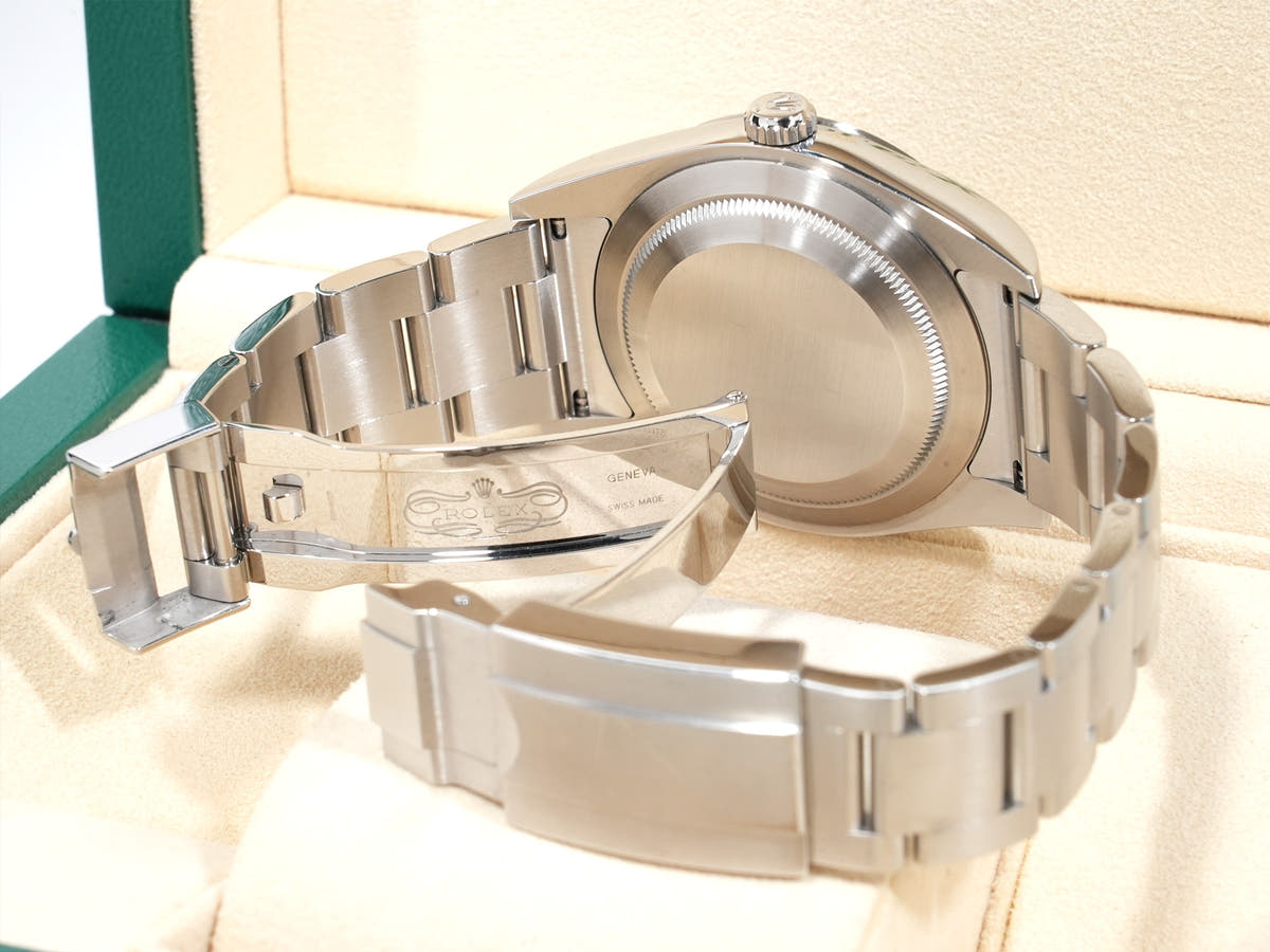 ロレックス エクスプローラーI 鏡面ブラックアウト Ref.214270 SS ブラック文字盤 中古 hzxnyh2s