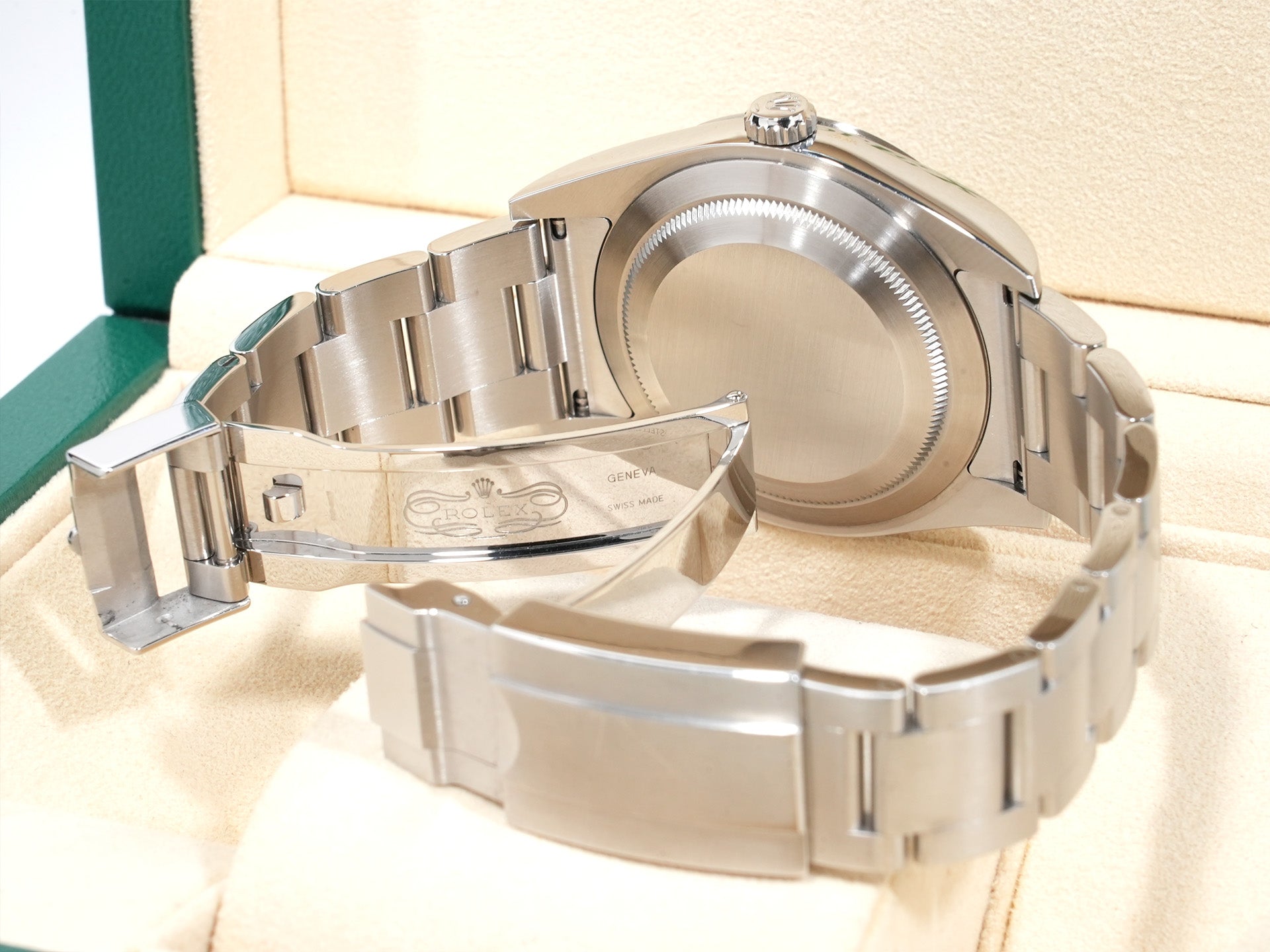 ロレックス エクスプローラーI 鏡面ブラックアウト Ref.214270 SS ブラック文字盤 中古 hzxnyh2s