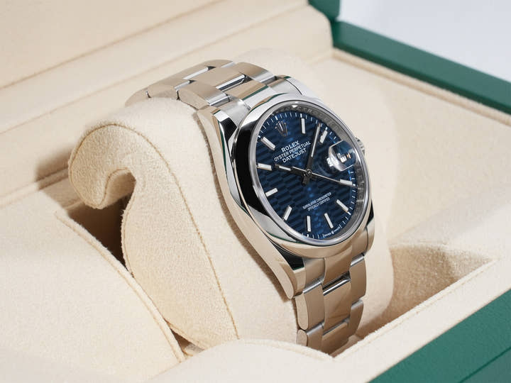 Rolex Datejust 36 Ref. 126200 Stainless Steel Blue Fluted Dial