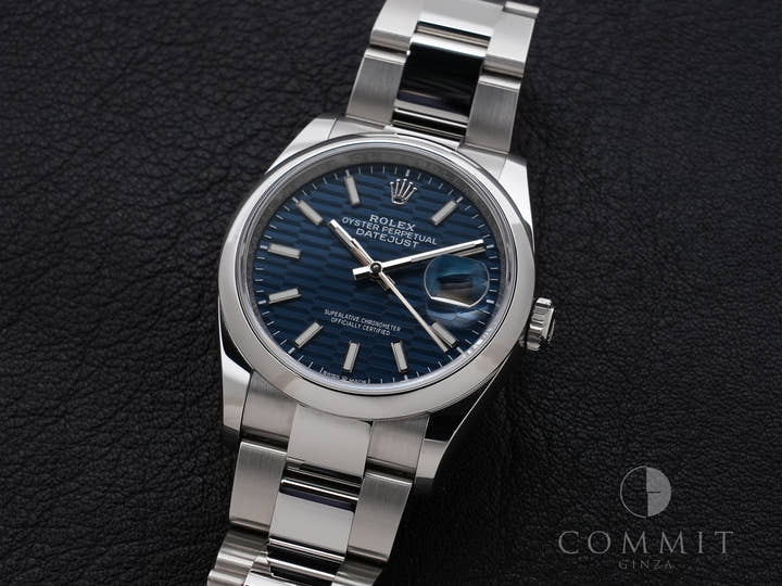 Rolex Datejust 36 Ref. 126200 Stainless Steel Blue Fluted Dial