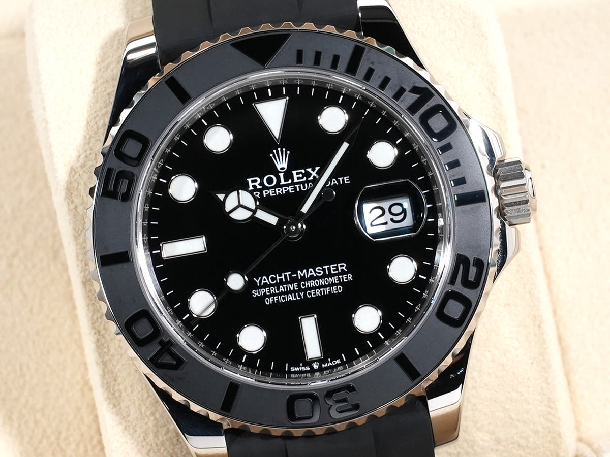 ロレックス ヨットマスター42 Ref.226659 18KWG ブラック文字盤 美品 wkekw4vi