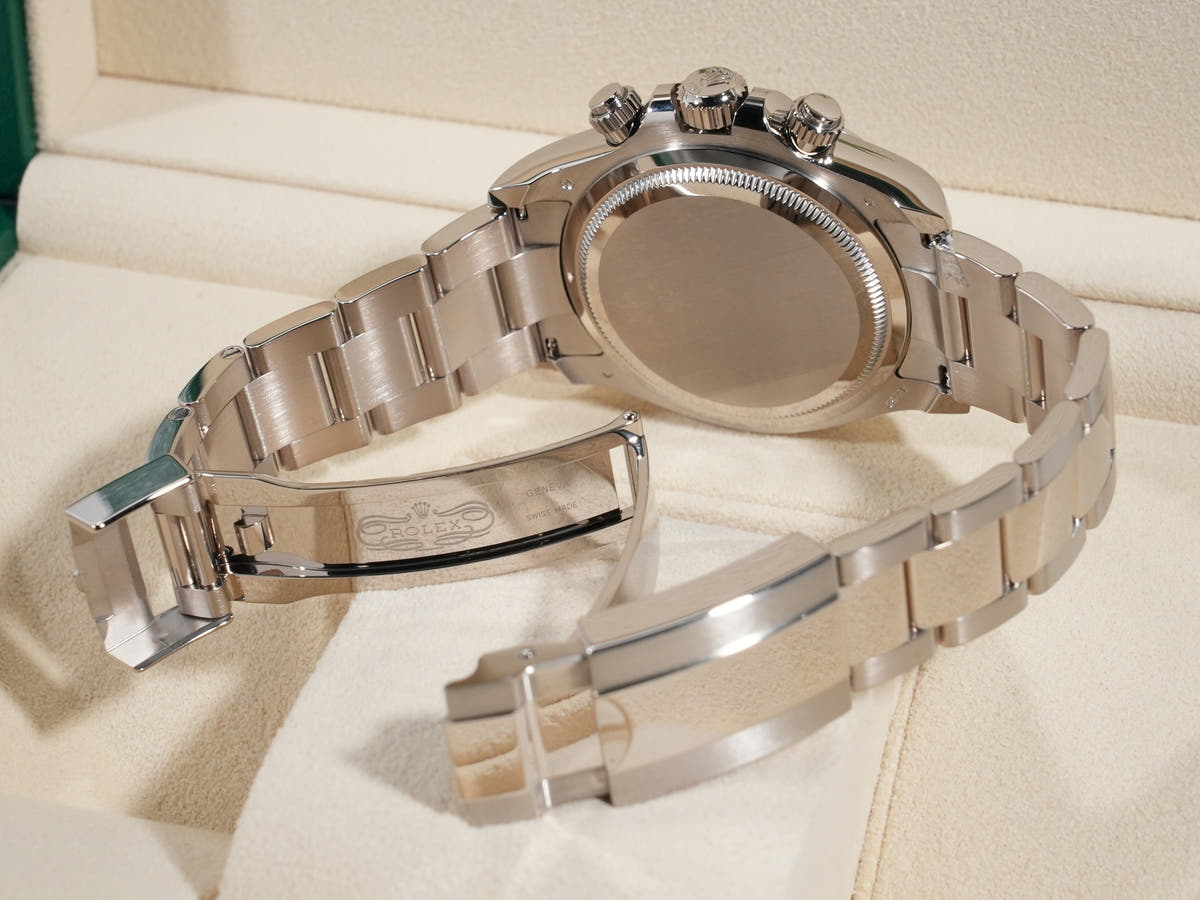 ロレックス デイトナ Ref.126509 18KWG スチールxブライトブラック文字盤 美品 mwi9b43t