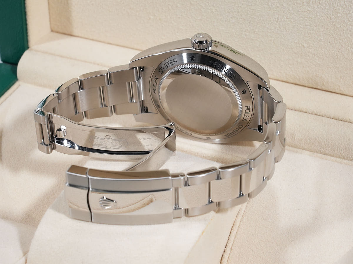 ロレックス ミルガウス Ref.116400GV SS Zブルー文字盤 美品 zii5ciqf