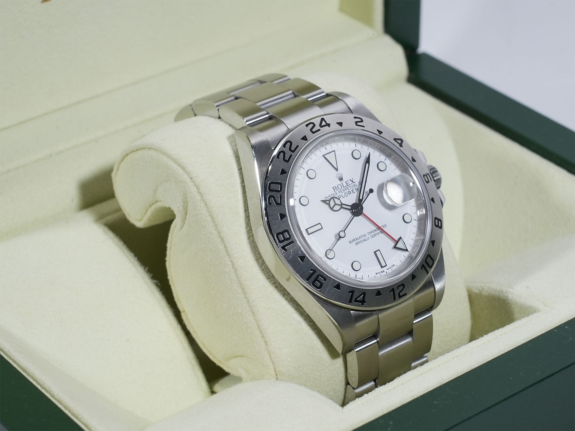 ロレックス エクスプローラーII Ref.16570 SS ホワイト文字盤 中古 fkqhkzoy