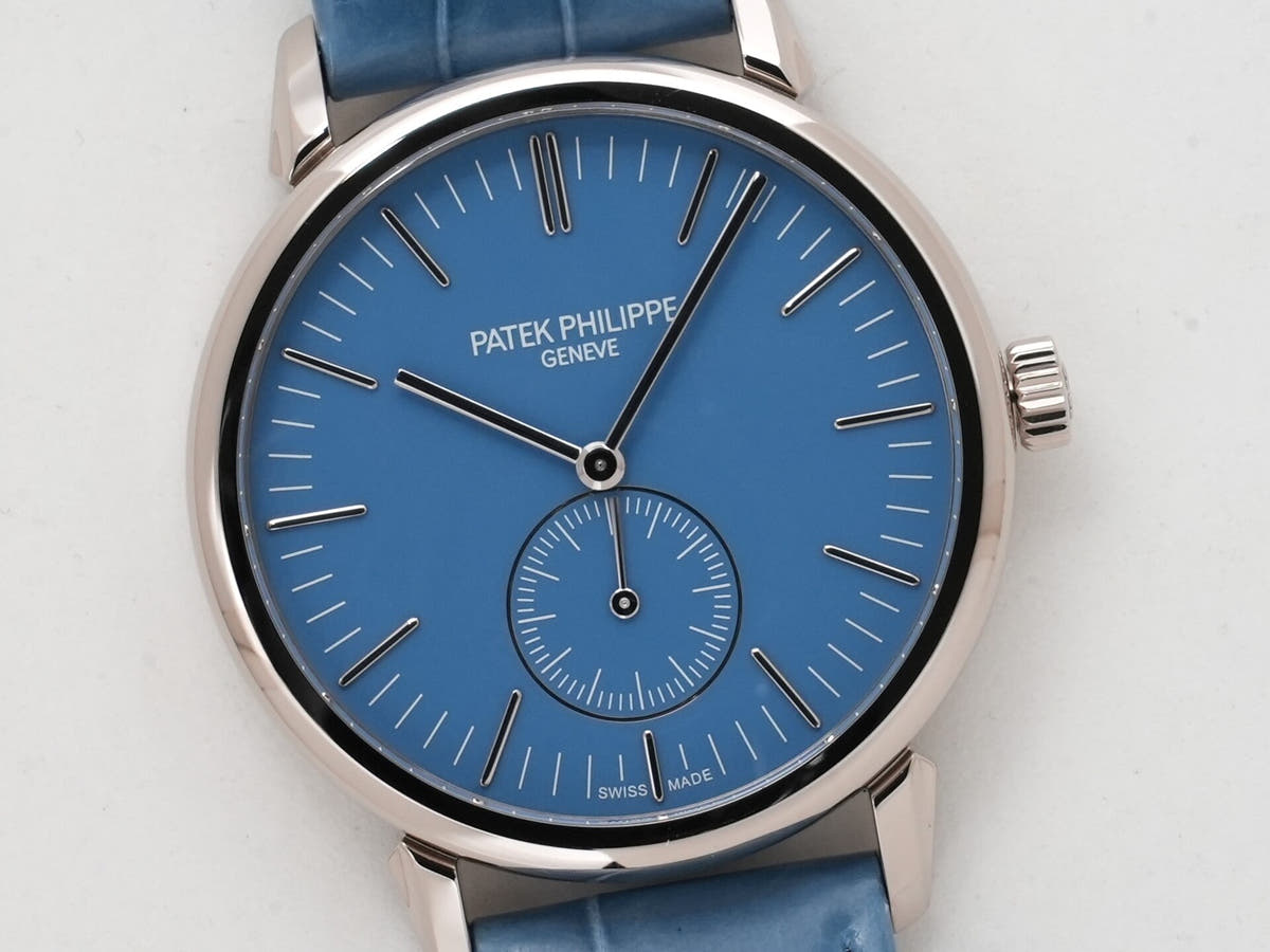 Patek Philippe Calatrava Grand Exhibition Tokyo 2023 Ref.6127G-010/7127G-010 18KWG Rack Light Blue (Sky Blue) Lilac Tone (Purple) Dial Excellent Condition 284kc7ij