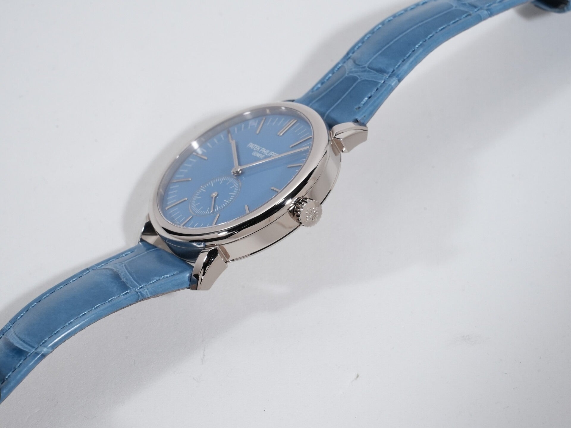Patek Philippe Calatrava Grand Exhibition Tokyo 2023 Ref.6127G-010/7127G-010 18KWG Rack Light Blue (Sky Blue) Lilac Tone (Purple) Dial Excellent Condition 284kc7ij