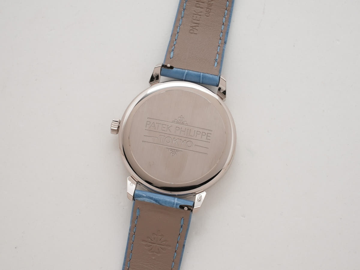 Patek Philippe Calatrava Grand Exhibition Tokyo 2023 Ref.6127G-010/7127G-010 18KWG Rack Light Blue (Sky Blue) Lilac Tone (Purple) Dial Excellent Condition 284kc7ij