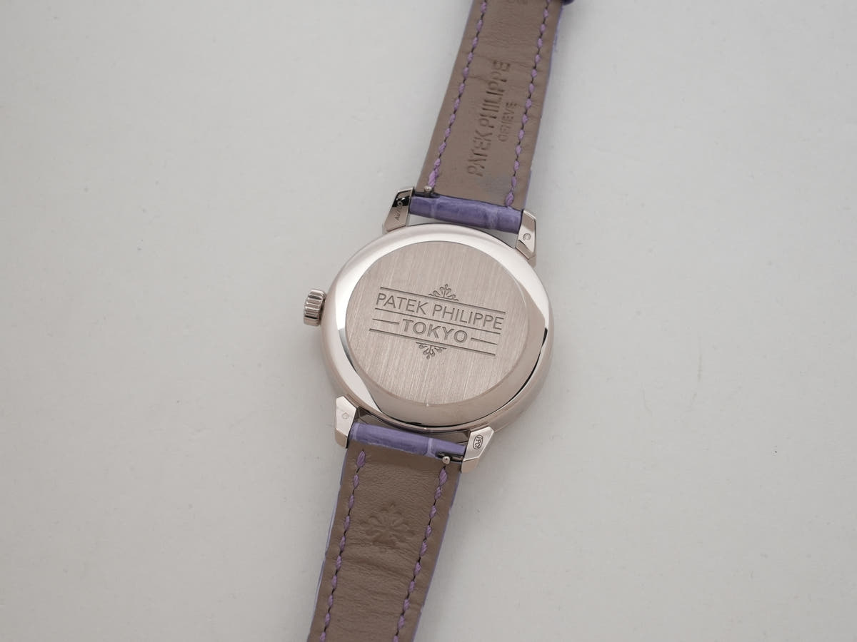 Patek Philippe Calatrava Grand Exhibition Tokyo 2023 Ref.6127G-010/7127G-010 18KWG Rack Light Blue (Sky Blue) Lilac Tone (Purple) Dial Excellent Condition 284kc7ij