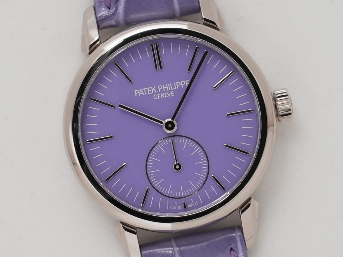 Patek Philippe Calatrava Grand Exhibition Tokyo 2023 Ref.6127G-010/7127G-010 18KWG Rack Light Blue (Sky Blue) Lilac Tone (Purple) Dial Excellent Condition 284kc7ij