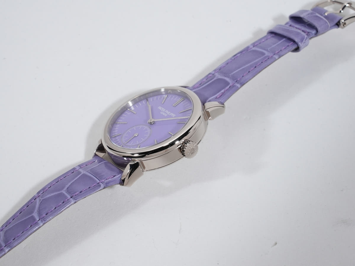 Patek Philippe Calatrava Grand Exhibition Tokyo 2023 Ref.6127G-010/7127G-010 18KWG Rack Light Blue (Sky Blue) Lilac Tone (Purple) Dial Excellent Condition 284kc7ij