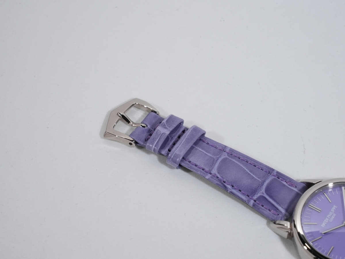 Patek Philippe Calatrava Grand Exhibition Tokyo 2023 Ref.6127G-010/7127G-010 18KWG Rack Light Blue (Sky Blue) Lilac Tone (Purple) Dial Excellent Condition 284kc7ij