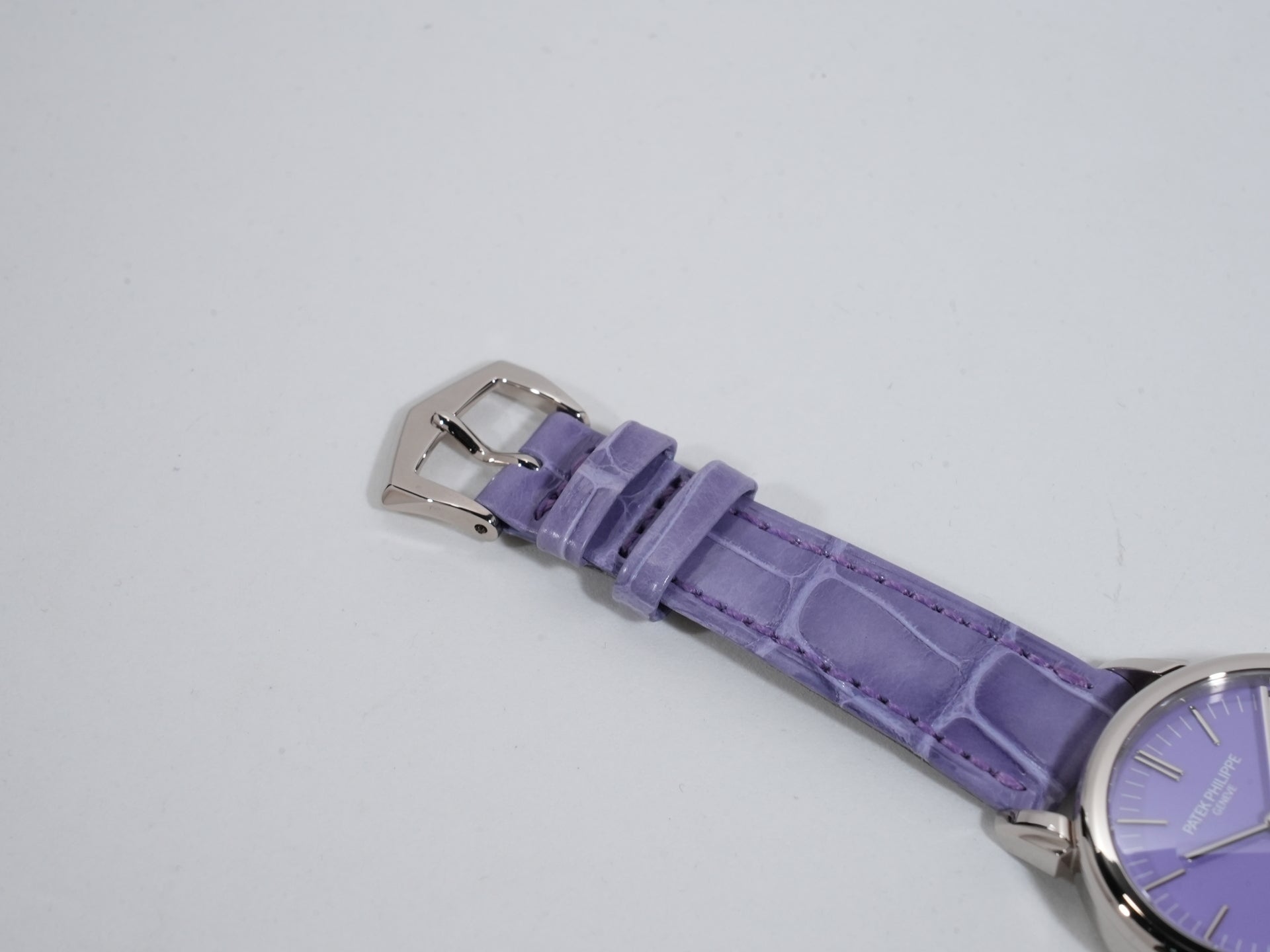 Patek Philippe Calatrava Grand Exhibition Tokyo 2023 Ref.6127G-010/7127G-010 18KWG Rack Light Blue (Sky Blue) Lilac Tone (Purple) Dial Excellent Condition 284kc7ij