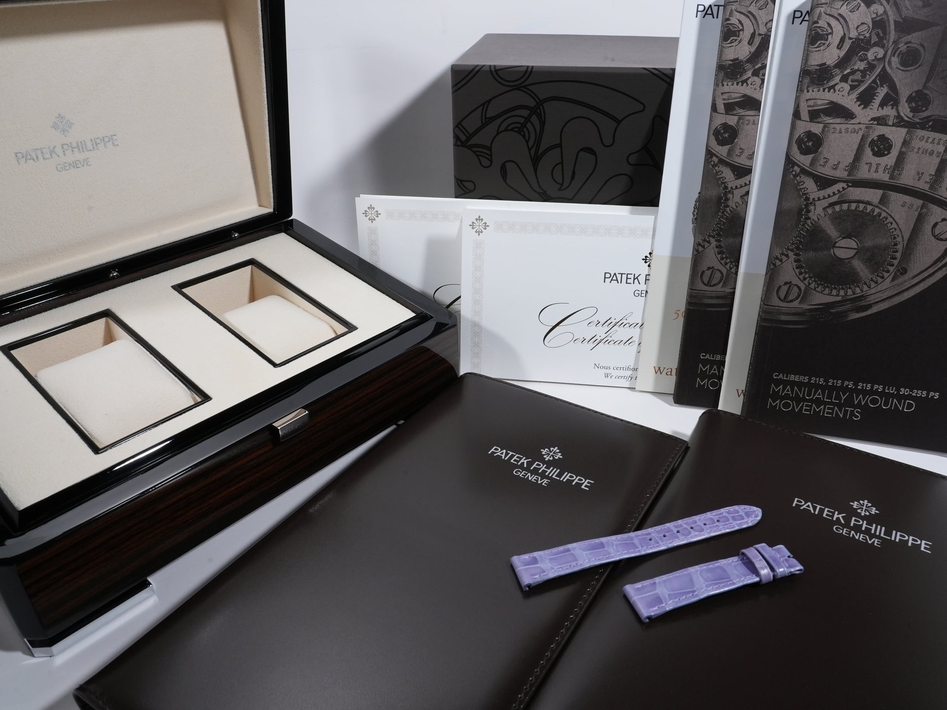 Patek Philippe Calatrava Grand Exhibition Tokyo 2023 Ref.6127G-010/7127G-010 18KWG Rack Light Blue (Sky Blue) Lilac Tone (Purple) Dial Excellent Condition 284kc7ij