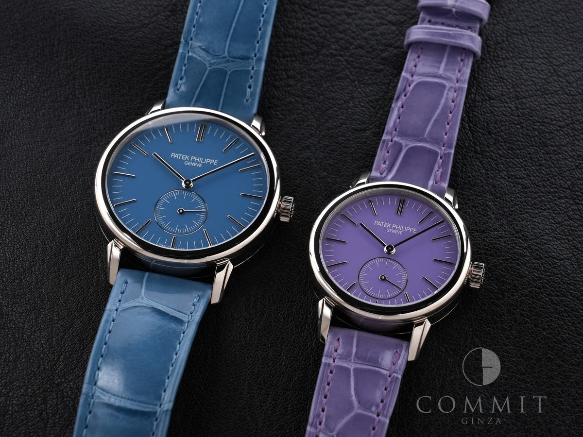 Patek Philippe Calatrava Grand Exhibition Tokyo 2023 Ref.6127G-010/7127G-010 18KWG Rack Light Blue (Sky Blue) Lilac Tone (Purple) Dial Excellent Condition 284kc7ij