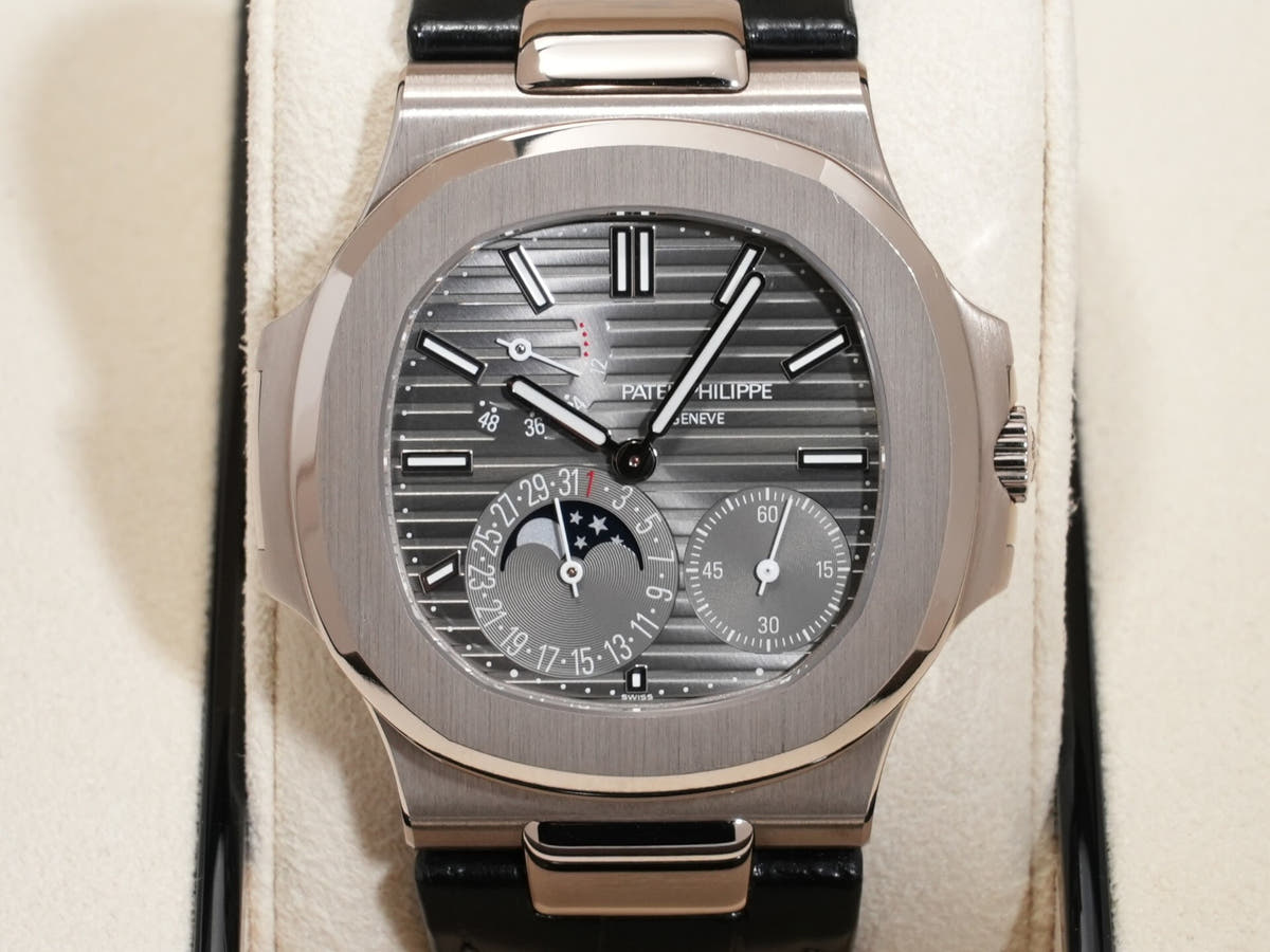 パテックフィリップ ノーチラス プチコンプリケーション Ref.5712G-001 18KWG スレート文字盤 美中古 4h57minb
