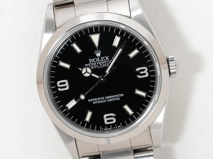 ロレックス エクスプローラーI Ref.14270 ステンレススチール ブラック文字盤