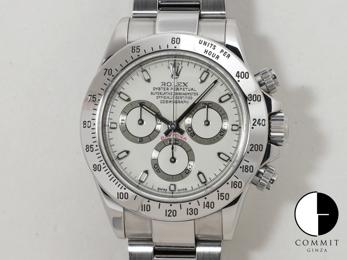 ロレックス デイトナ Ref.116520 SS ホワイト文字盤 中古 caavvsqy