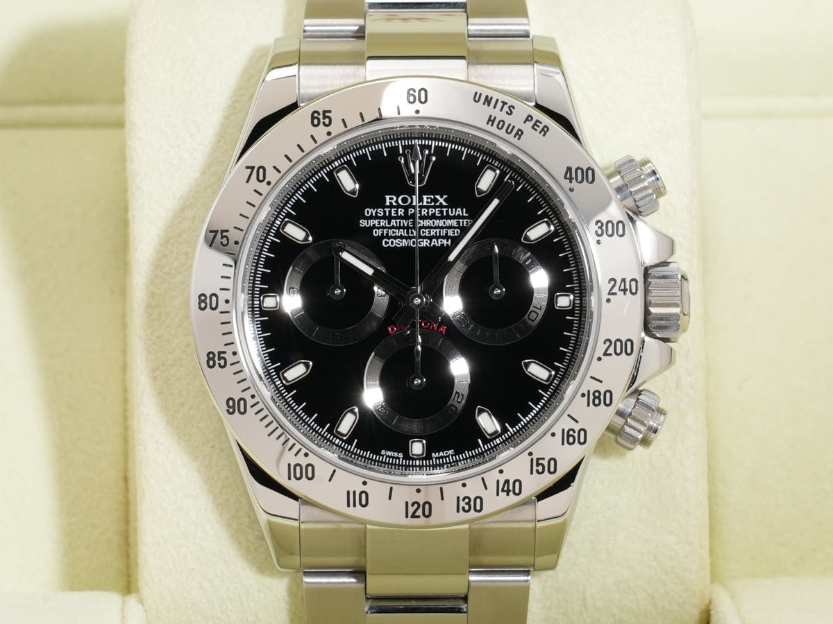 ロレックス デイトナ Ref.116520 SS ブラック文字盤 中古 ynebyrj5