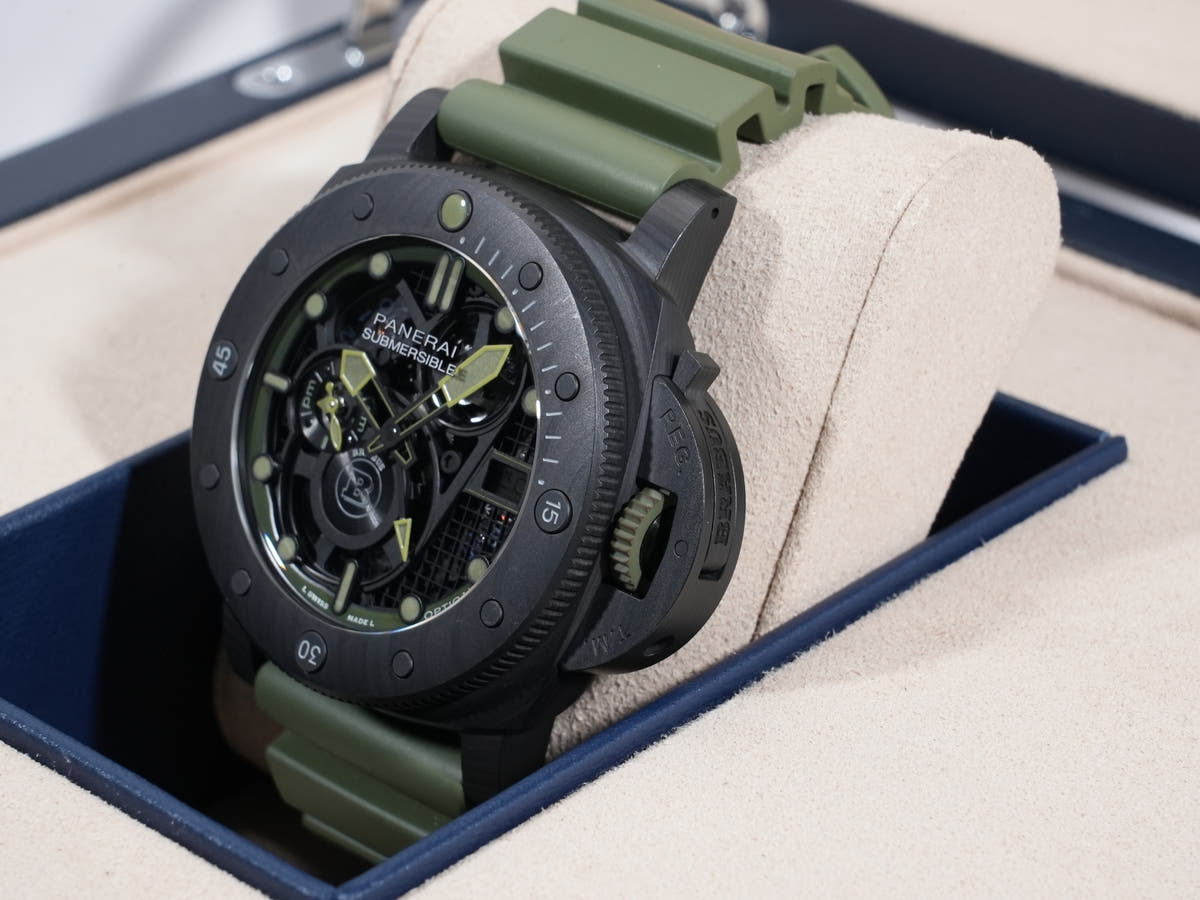 Panerai Submersible S Brabus Carbotech Ref.PAM01283 Carbotech Skeleton Dial Good Condition 9t39iby7