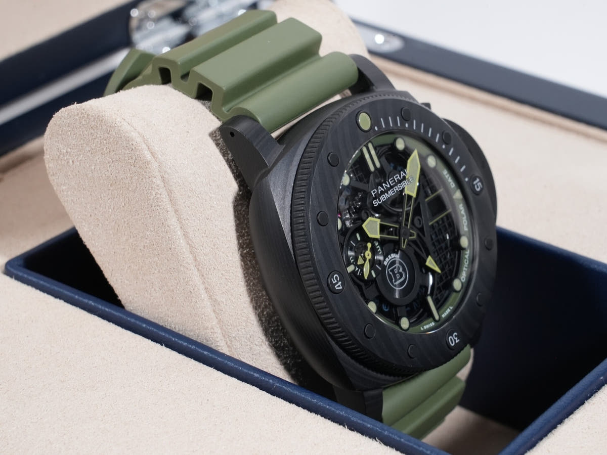 Panerai Submersible S Brabus Carbotech Ref.PAM01283 Carbotech Skeleton Dial Good Condition 9t39iby7