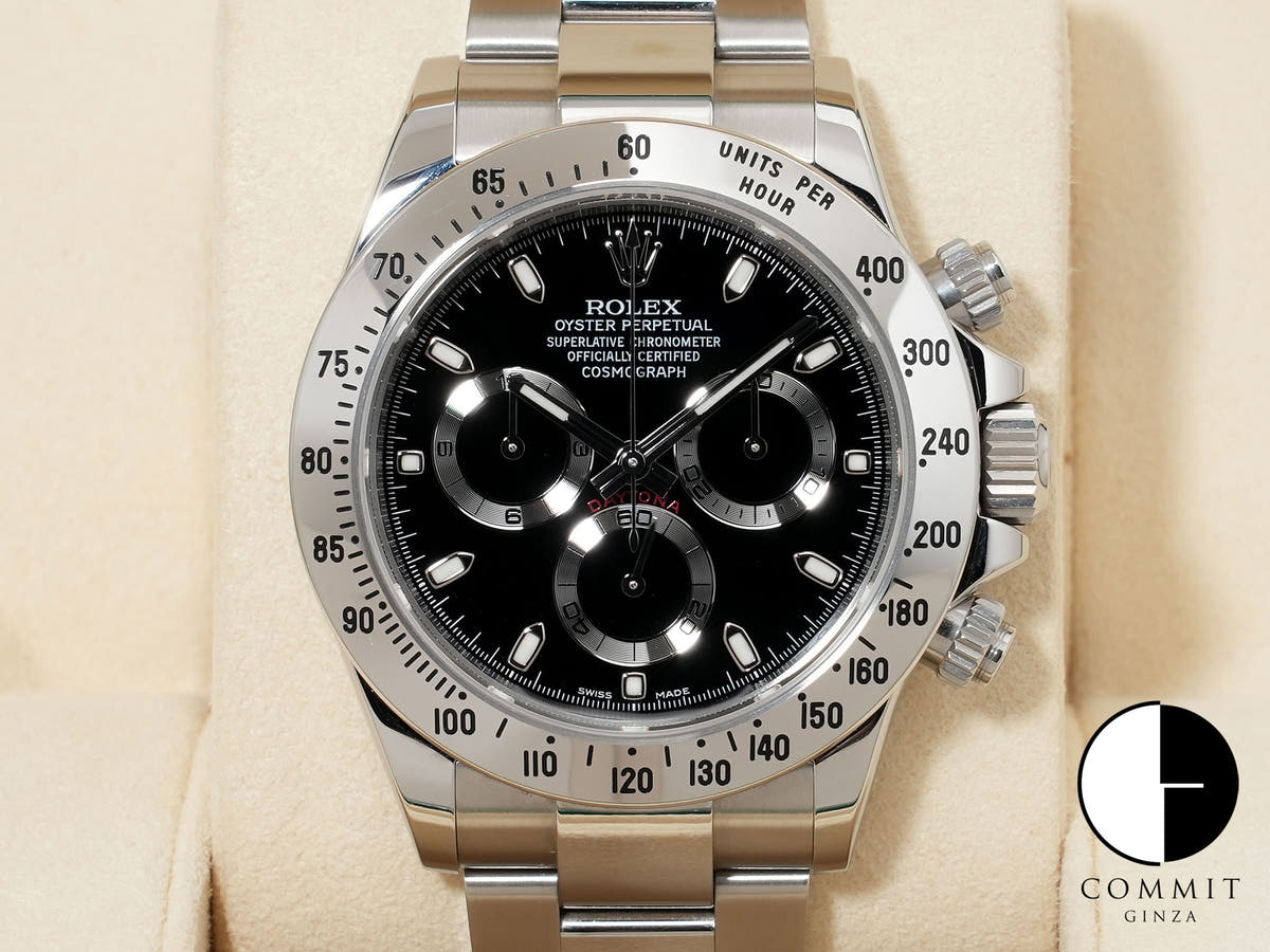 ロレックス デイトナ Ref.116520 SS ブラック文字盤 中古 c5egn47j