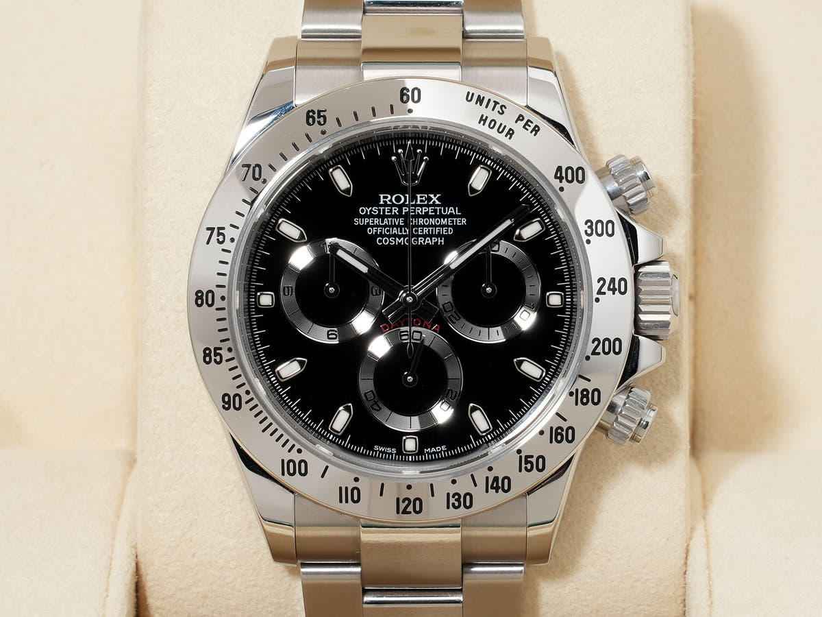 ロレックス デイトナ Ref.116520 SS ブラック文字盤 中古 c5egn47j