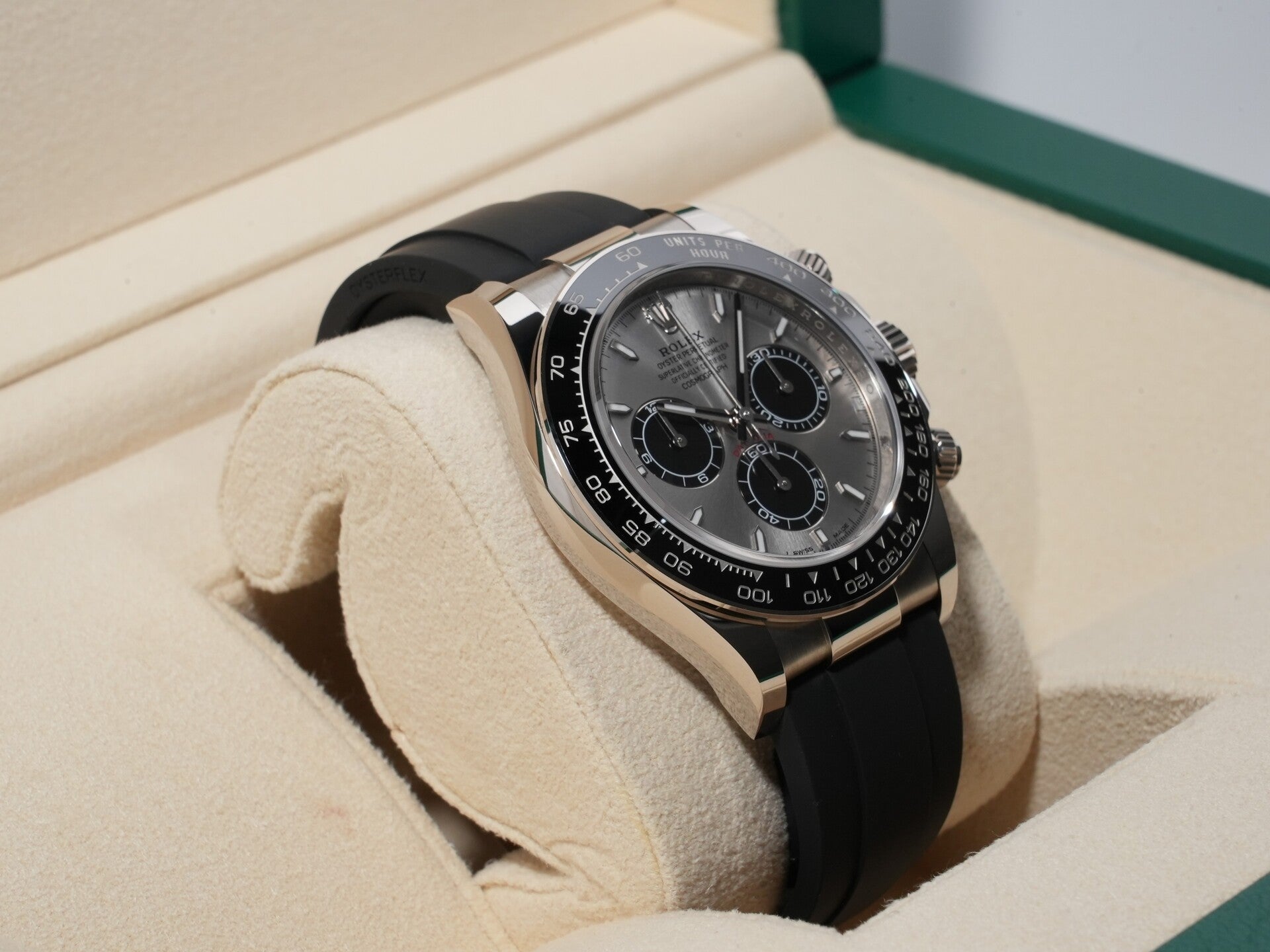 ロレックス デイトナ Ref.126519LN 18KWG スチールxブライトブラック文字盤 中古 j6jo7mq5