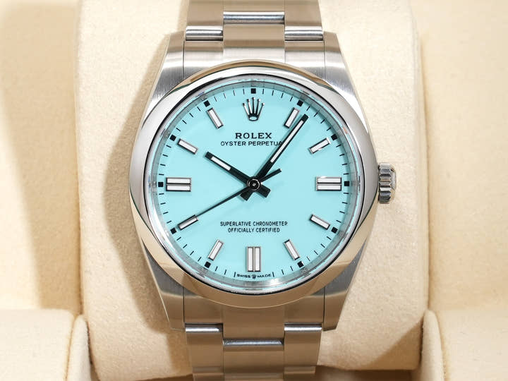 ロレックス オイスターパーペチュアル36 Ref.126000 ステンレススチール ターコイズ文字盤 未使用 h5vedyop