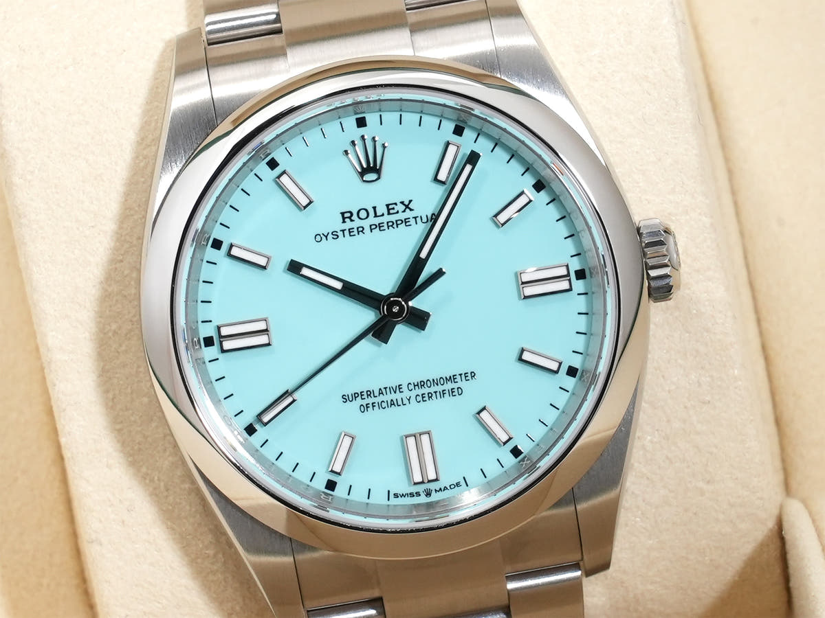 ロレックス オイスターパーペチュアル36 Ref.126000 SS ターコイズ文字盤 未使用 h5vedyop