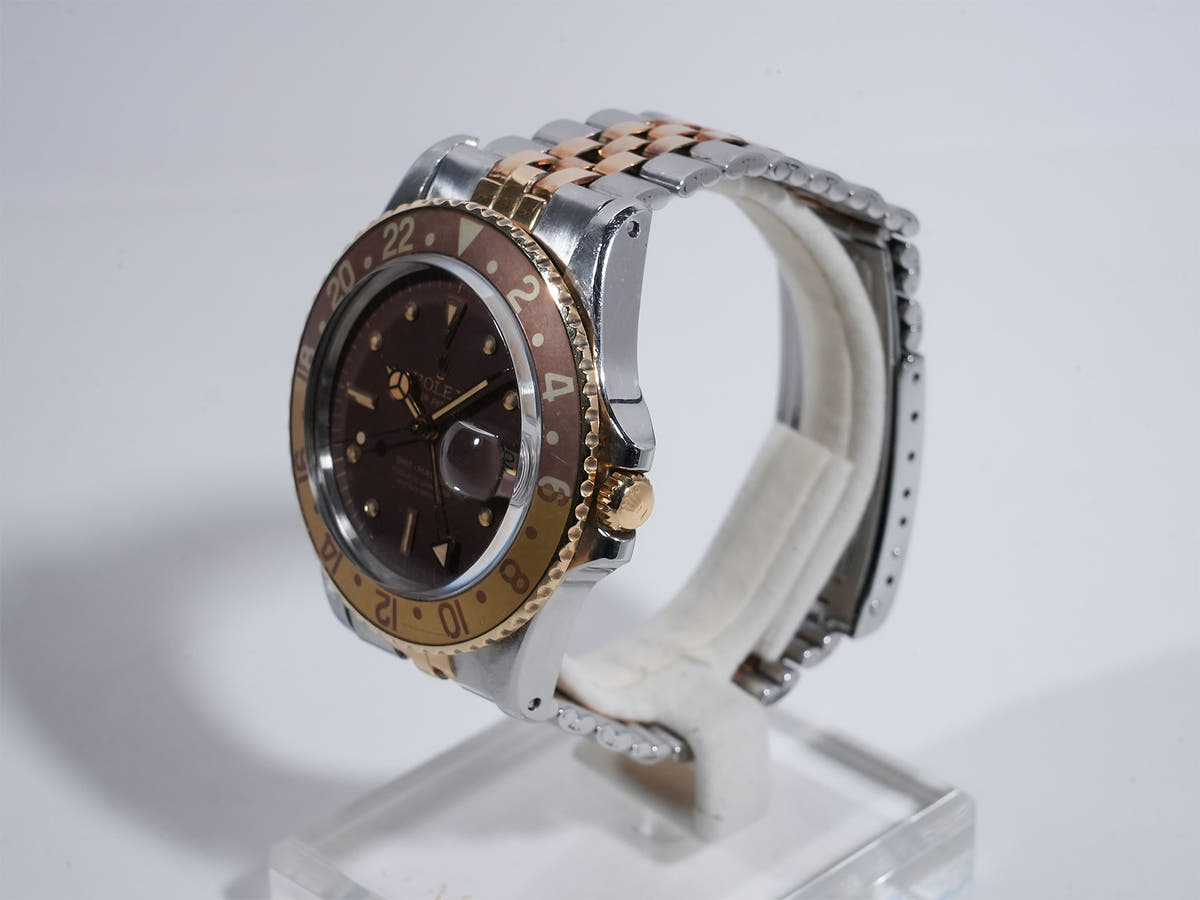 Rolex GMT Master Ref.1675/3 SS/YG Brown Dial Jubilee Bracelet Used k9366yx9