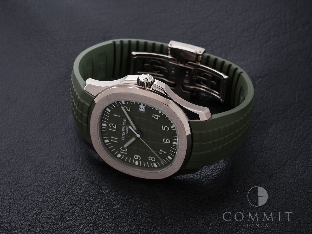 パテックフィリップ アクアノート Ref.5168G-010 18KWG カーキグリーン文字盤 中古 cvy53ggq