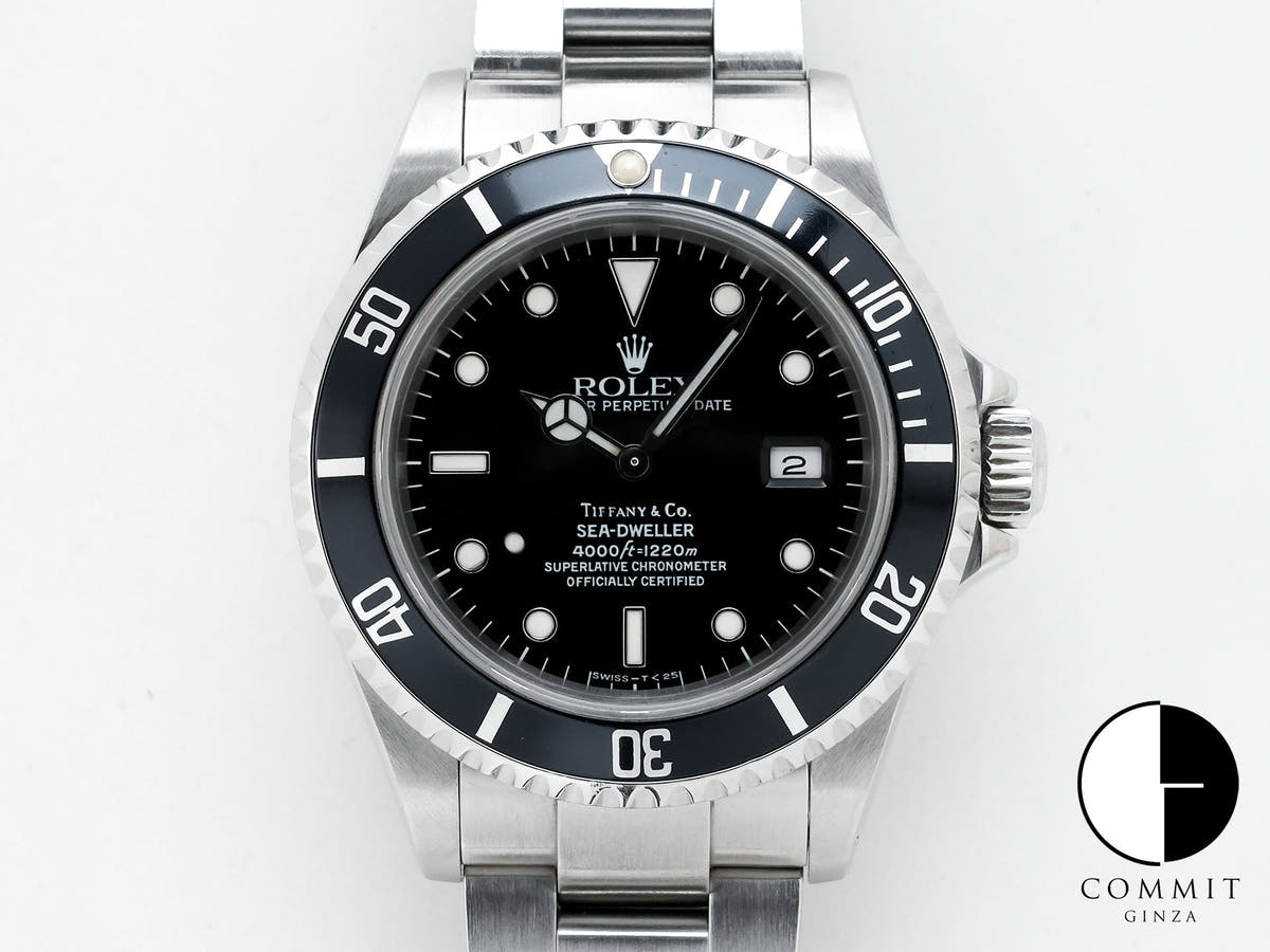 Rolex Sea-Dweller Tiffany Ref.16600 SS Black Dial Used mrnjvg8k