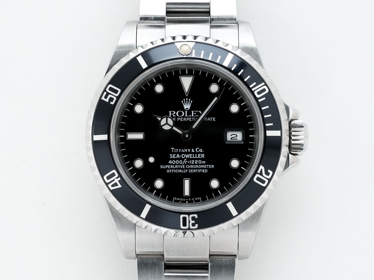 Rolex Sea-Dweller Tiffany Ref.16600 SS Black Dial Used mrnjvg8k