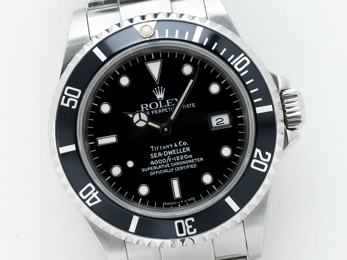 Rolex Sea-Dweller Tiffany Ref.16600 SS Black Dial Used mrnjvg8k