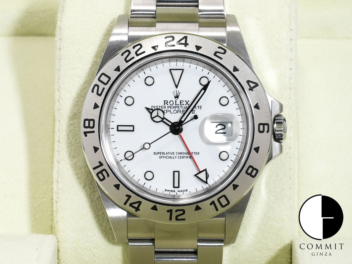 ロレックス エクスプローラーII Ref.16570 SS ホワイト文字盤 中古 c5gdn8qi