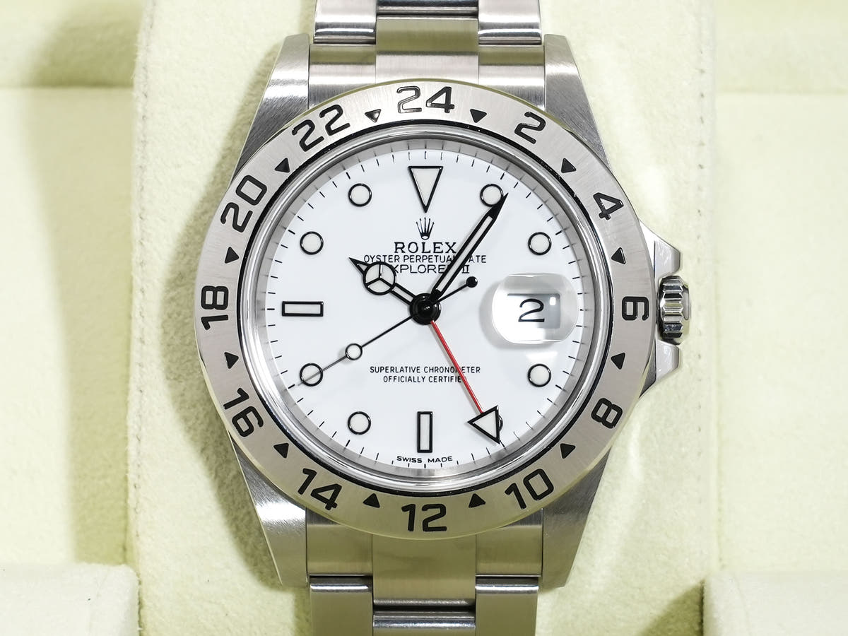 ロレックス エクスプローラーII Ref.16570 SS ホワイト文字盤 中古 c5gdn8qi