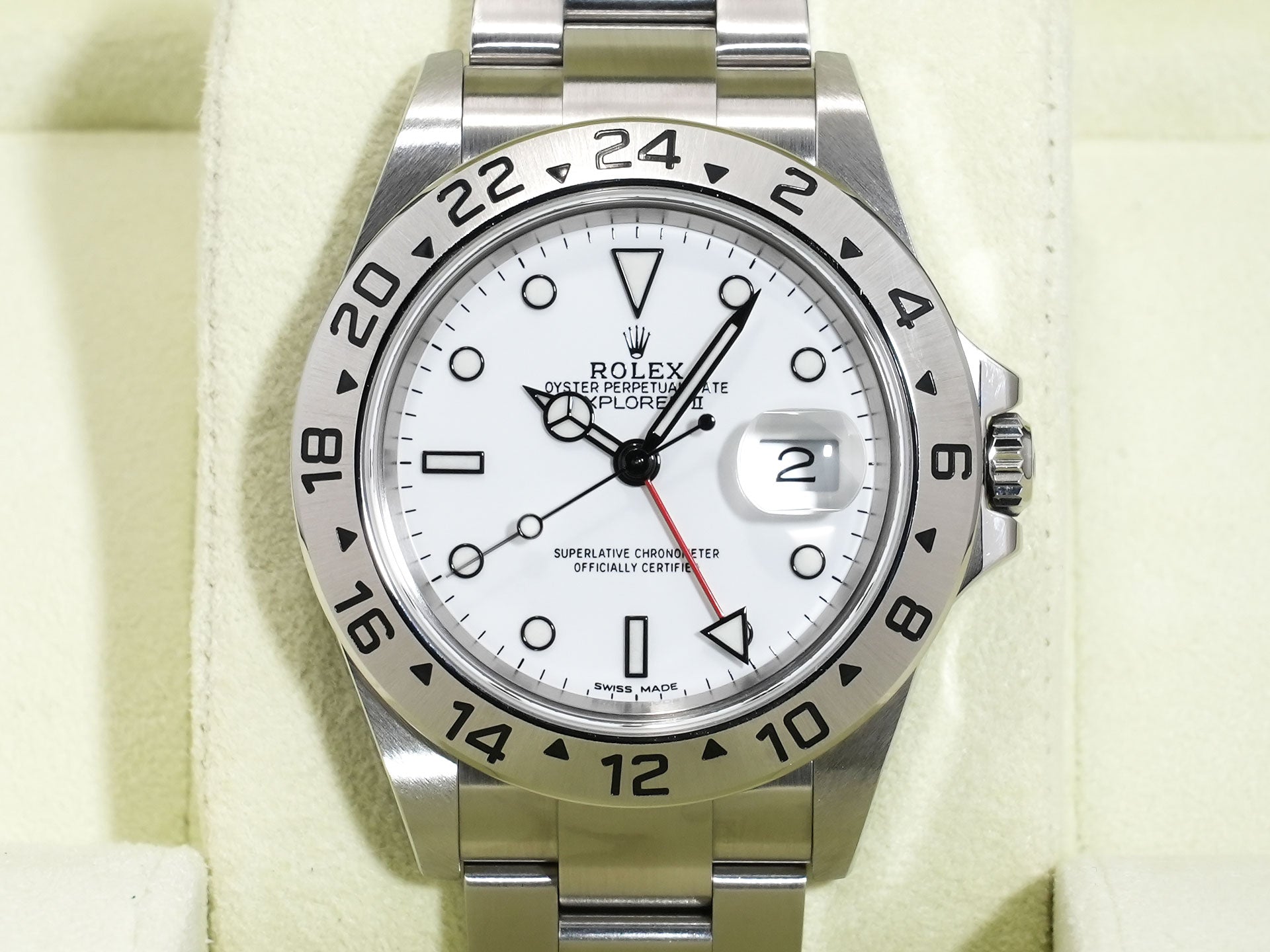 ロレックス エクスプローラーII Ref.16570 SS ホワイト文字盤 中古 c5gdn8qi