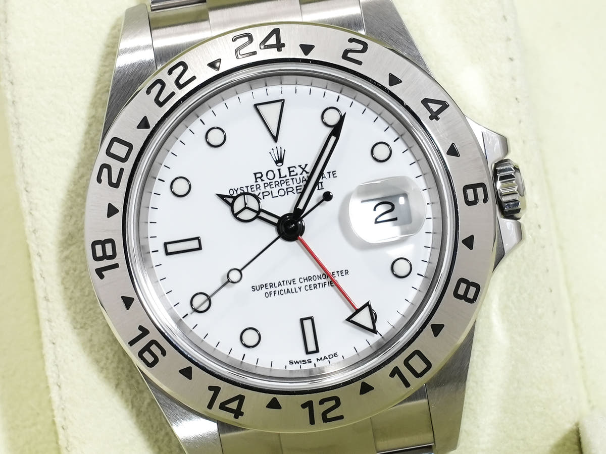 ロレックス エクスプローラーII Ref.16570 SS ホワイト文字盤 中古 c5gdn8qi
