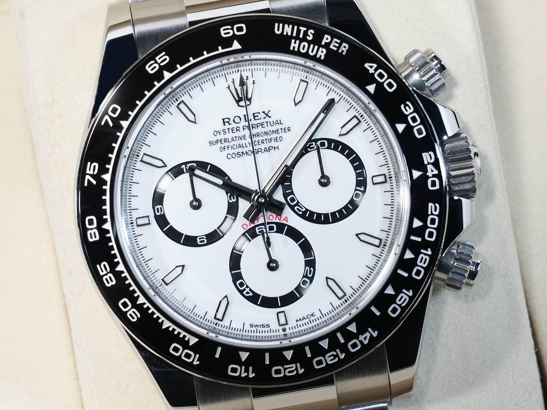 Rolex Daytona Ref.126500LN SS White Dial Unused sbkvrz59