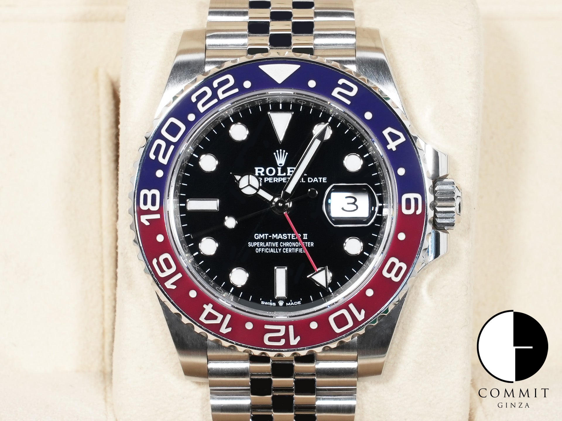 Rolex GMT Master II Ref.126710BLRO SS Black Dial Jubilee Bracelet Good Condition udkyegzu