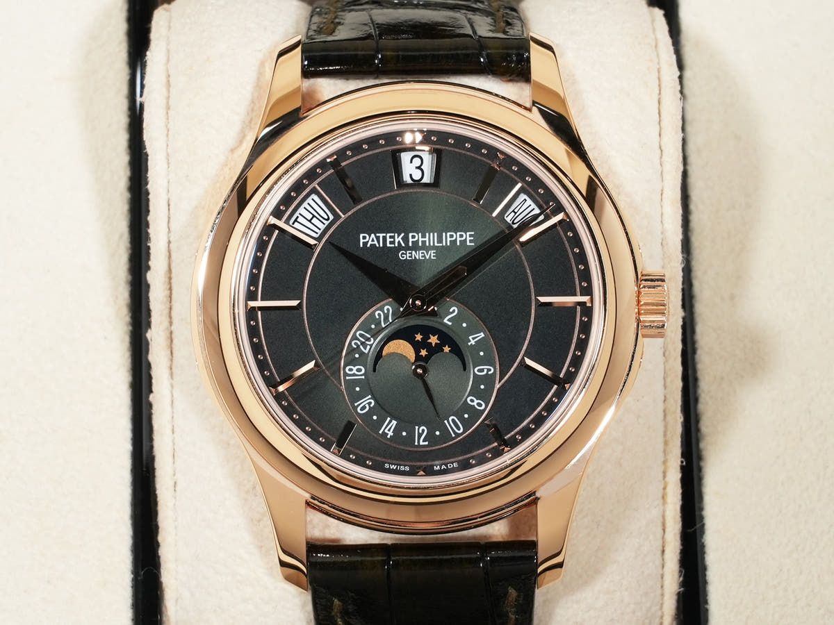 パテックフィリップ アニュアルカレンダー Ref.5205R-011 18KRG オリーブグリーン文字盤 中古 4oexn7jv