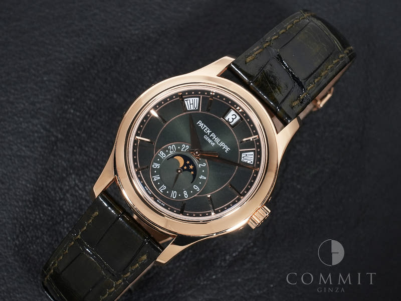 Patek Philippe Annual Calendar Ref.5205R-011 18KRG Olive Green Dial Used 4oexn7jv
