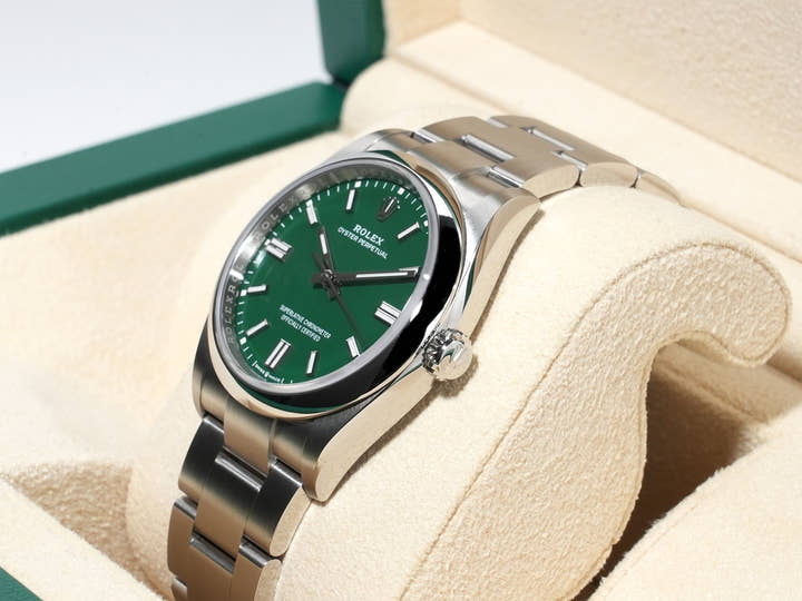 ロレックス オイスターパーペチュアル36 Ref.126000 ステンレススチール グリーン文字盤